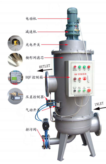 全自动反冲洗过滤器,全自动反冲洗过滤器原理